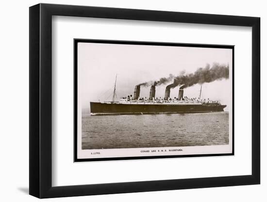 Cunard Line R.M.S. Mauretania-null-Framed Photographic Print