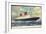 Cunard Line, R.M.S. Queen Elizabeth, Dampfschiff-null-Framed Giclee Print