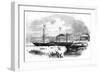 Cunard Line's First Transatlantic Liner 'Britannia' Leaving Boston, Massachusetts, USA, 1847-Smyth-Framed Giclee Print