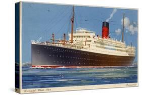 Cunard Line Steamship RMS 'Franconia, C1923-C1939-Kenneth Denton Shoesmith-Stretched Canvas