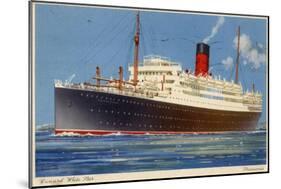 Cunard Line Steamship RMS 'Franconia, C1923-C1939-Kenneth Denton Shoesmith-Mounted Giclee Print