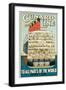 'Cunard Line - To All Parts of the World' - Werbeplakat für die Reederei Cunard Line. Ca. 1914-null-Framed Giclee Print