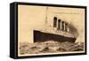 Cunard Line, Transatlantique Lusitania, 1915-null-Framed Stretched Canvas