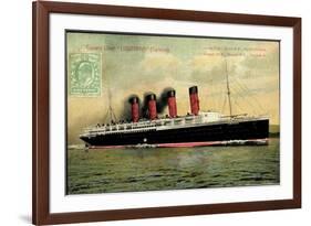 Cunard Line, Turbine Liner Lusitania, Dampfer-null-Framed Giclee Print