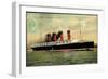 Cunard Line, Turbine Liner Lusitania, Dampfer-null-Framed Giclee Print