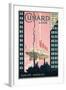 Cunard Line' - Werbeplakat für Reisen von Europa nach Amerika mit der Reederei Cunard Line-Kenneth Shoesmith-Framed Giclee Print