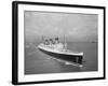 Cunard Liner Queen Mary Leaves Southampton for the Last Time for Her Retirement Berth, October 1967-null-Framed Photographic Print