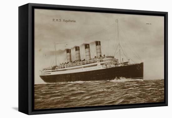 Cunard Liner RMS Aquitania-null-Framed Stretched Canvas