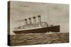 Cunard Liner RMS Aquitania-null-Stretched Canvas