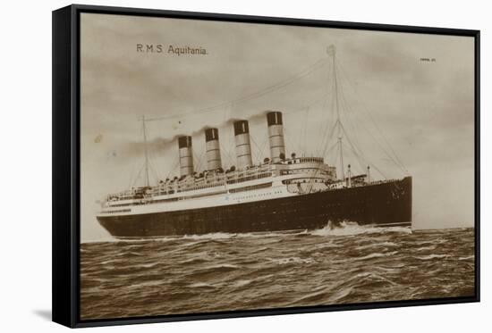 Cunard Liner RMS Aquitania-null-Framed Stretched Canvas