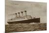 Cunard Liner RMS Aquitania-null-Mounted Photographic Print