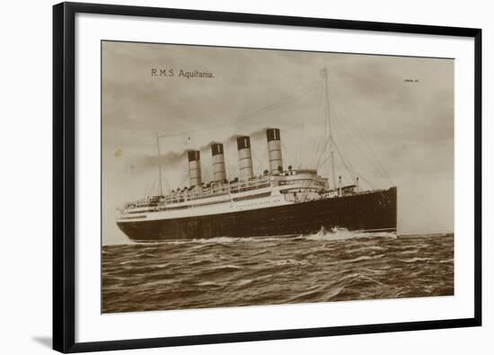 Cunard Liner RMS Aquitania-null-Framed Photographic Print