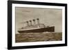 Cunard Liner RMS Aquitania-null-Framed Photographic Print