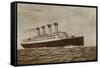 Cunard Liner RMS Aquitania-null-Framed Stretched Canvas