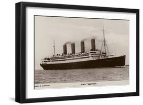 Cunard Liner RMS Aquitania-null-Framed Premium Photographic Print