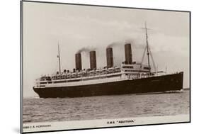 Cunard Liner RMS Aquitania-null-Mounted Premium Photographic Print