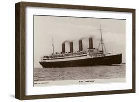 Cunard Liner RMS Aquitania-null-Framed Photographic Print