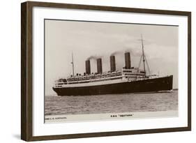 Cunard Liner RMS Aquitania-null-Framed Photographic Print