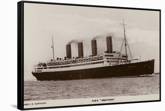 Cunard Liner RMS Aquitania-null-Framed Stretched Canvas