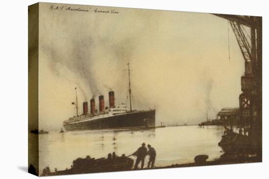 Cunard Liner RMS Mauretania-null-Stretched Canvas