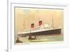 Cunard Mauretania, Ocean Liner-null-Framed Art Print