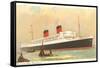 Cunard Mauretania, Ocean Liner-null-Framed Stretched Canvas