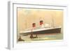 Cunard Mauretania, Ocean Liner-null-Framed Art Print