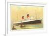 Cunard Mauretania, Ocean Liner-null-Framed Premium Giclee Print