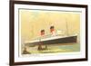 Cunard Mauretania, Ocean Liner-null-Framed Premium Giclee Print