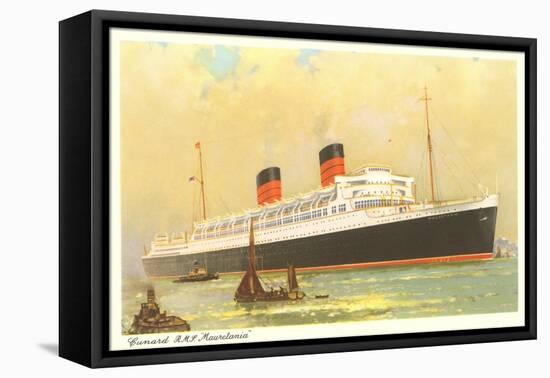 Cunard Mauretania, Ocean Liner-null-Framed Stretched Canvas