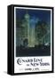 Cunard New York Poster-null-Framed Stretched Canvas