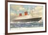 Cunard Ocean Liner RMS Queen Elizabeth-null-Framed Art Print