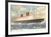 Cunard Ocean Liner RMS Queen Elizabeth-null-Framed Art Print