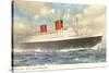 Cunard Ocean Liner RMS Queen Elizabeth-null-Stretched Canvas