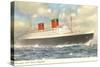 Cunard Ocean Liner RMS Queen Elizabeth-null-Stretched Canvas