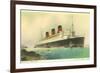 Cunard Ocean Liner RMS Queen Mary-null-Framed Premium Giclee Print