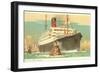 Cunard Ocean Liner RMS Samaria-null-Framed Art Print