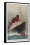 Cunard Passenger Liner on the Transatlantic Run-null-Framed Stretched Canvas