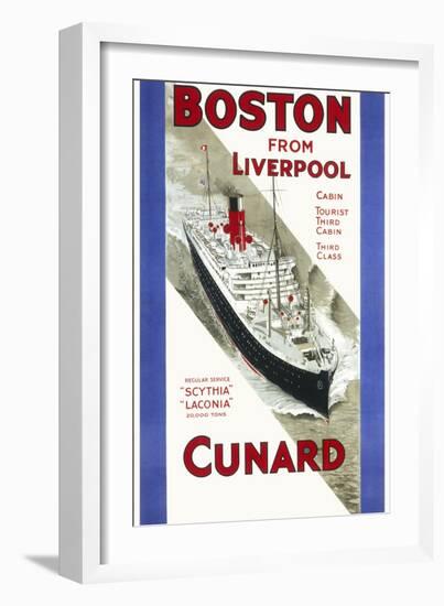 Cunard Poster-null-Framed Photographic Print