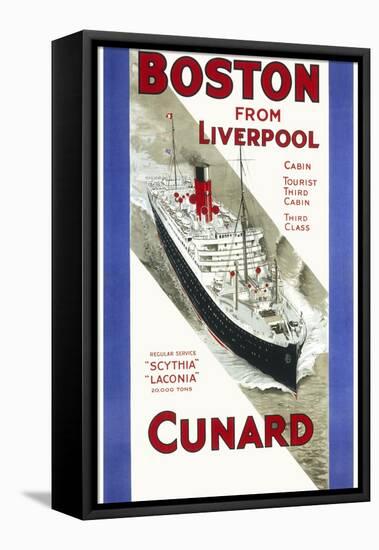 Cunard Poster-null-Framed Stretched Canvas