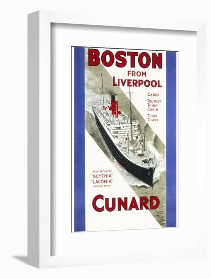 Cunard Poster-null-Framed Photographic Print