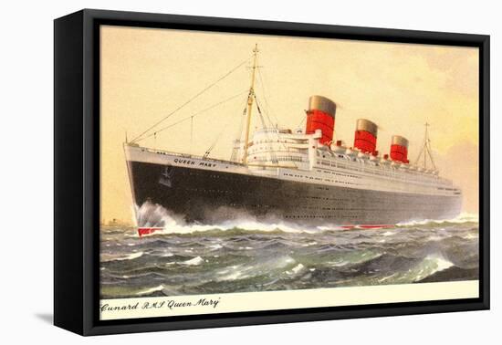 Cunard Queen Mary, Ocean Liner-null-Framed Stretched Canvas