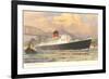 Cunard Saxonia, Ocean Liner-null-Framed Art Print