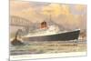 Cunard Saxonia, Ocean Liner-null-Mounted Art Print