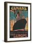 Cunard to Europe-null-Framed Art Print