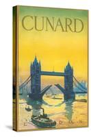 Cunard Travel Poster-null-Stretched Canvas