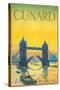 Cunard Travel Poster-null-Stretched Canvas