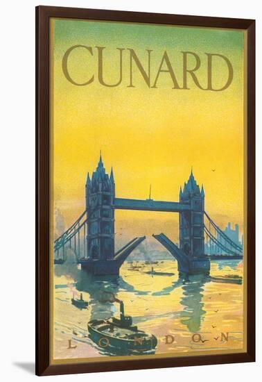 Cunard Travel Poster-null-Framed Art Print