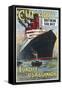 Cunard Travel Poster-null-Framed Stretched Canvas