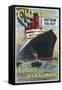 Cunard Travel Poster-null-Framed Stretched Canvas